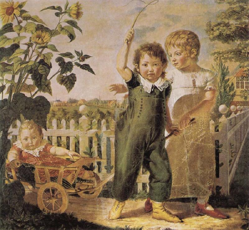 Philipp Otto Runge The Hulsenbeck Children Sweden oil painting art